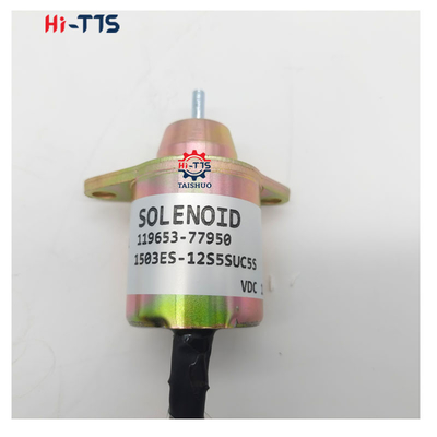 119653-77950 1503ES-12S5SUC5S 엔진 4TNV88 4TNV94 4TNV106을위한 정지 전자기 밸브 12V