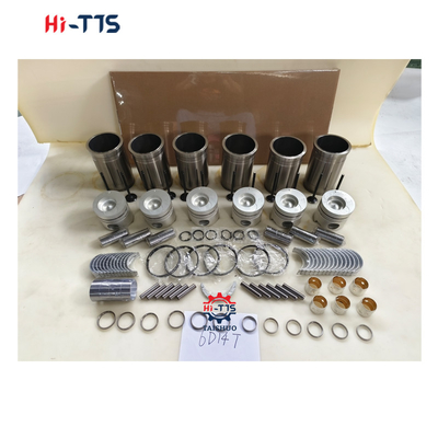 6D14T 발굴기 엔진 키트 E120 E140 E180 라인어, 피스톤, 링, 밸브, 부싱, 풀 가스켓 키트