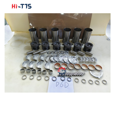 D6D 실린더 라인어 키트 0450-1365 2046-0011 2089-0422 디젤 엔진 부품용 엔진 재건 키트