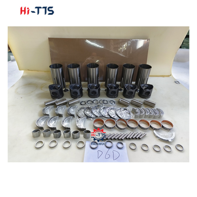 D6D 실린더 라인어 키트 0450-1365 2046-0011 2089-0422 디젤 엔진 부품용 엔진 재건 키트