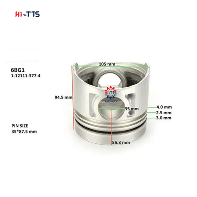 1-12111-781-0 1-12111-377-4 6BG1 3RV 피스턴 EX200-5 ZAX200 1-12111781-0 1-12111377-4
