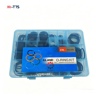 굴삭기 O 링 키트 세트 굴삭기 유압 O-링 상자 NBR 376PCS