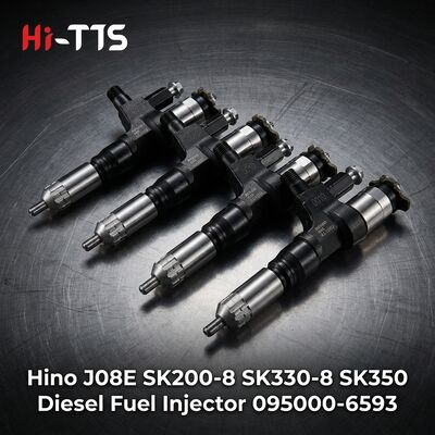 좋은 가격 SK200-8 SK330-8 SK350 엔진용 크롤러 굴삭기 Hino J08E용 연료 분사 장치 095000-6593 온라인으로
