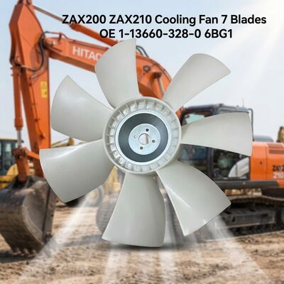ZAX200 ZAX210 Excavator Cooling Fan Blade 7 Blades OE 1-13660-328-0 6BG1 Engine Replacement Parts Direct Fit