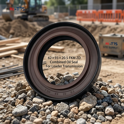 ZD62×93×20.5 FKM 듀플 스프링 직사각형 결합된 골격 오일 시일 ZL28 ZL30 928 930 미니 로더에 대한 유니버설 교체 샤프트 시일
