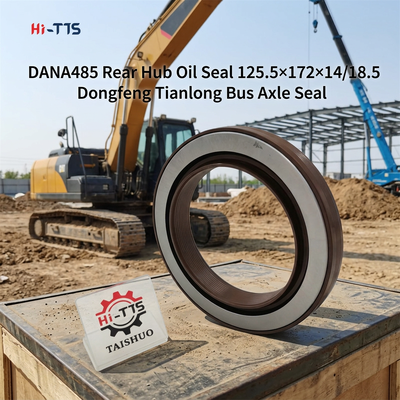DANA 485 후륜 허브 오일 씰 OE 3104081-ZM01A 사이즈 125.5×172×14/18.5 동풍 톈롱 톈진 대형 트럭 및 승합 버스 후륜 액슬 교체 씰용